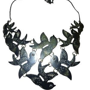 Source Unknown Silver Bird Necklace